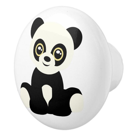 Keramische knop. Panda Knop (Rechts)