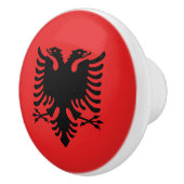 Keramische knop pull met vlag van Albanië (Rechts)