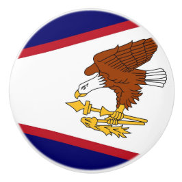 Keramische knop pull met vlag van Amerikaans-Samoa