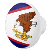 Keramische knop pull met vlag van Amerikaans-Samoa (Rechts)
