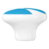 Keramische knop pull met vlag van Beieren (Zijkant)