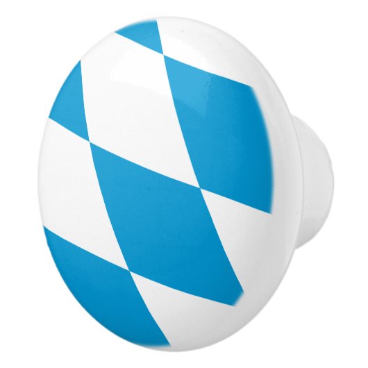 Keramische knop pull met vlag van Beieren (Rechts)