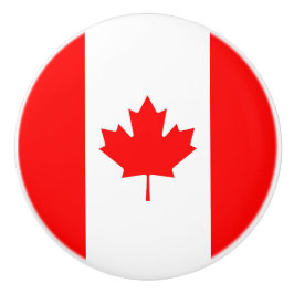 Keramische knop pull met vlag van Canada