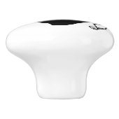 Keramische knop pull met vlag van Corsica (Zijkant)