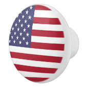 Keramische knop pull met vlag van de VS (Rechts)
