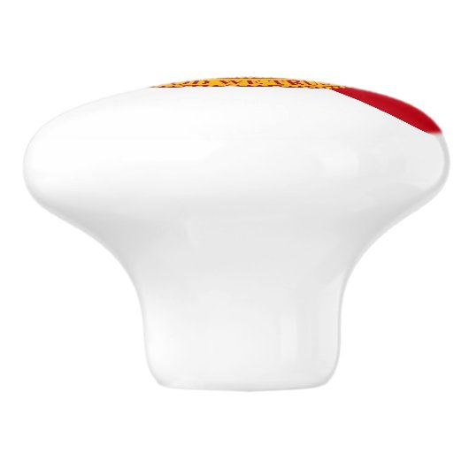 Keramische knop pull met vlag van Florida, Verenig (Zijkant)