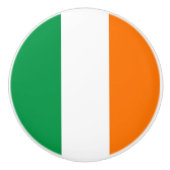 Keramische knop pull met vlag van Ierland (Voorkant)