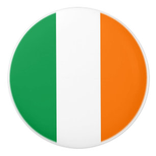 Keramische knop pull met vlag van Ierland