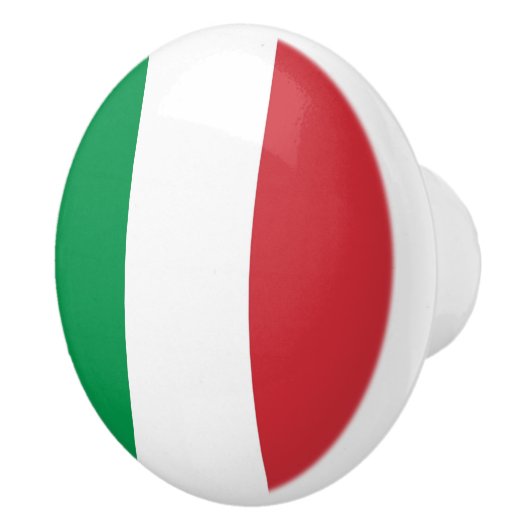 Keramische knop pull met vlag van Italië (Rechts)