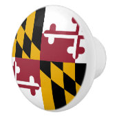 Keramische knop pull met vlag van Maryland, Vereni (Rechts)