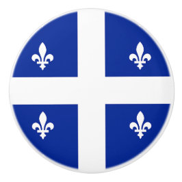Keramische knop pull met vlag van Quebec, Canada