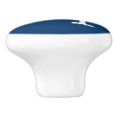 Keramische knop pull met vlag van South Carolina,  (Zijkant)