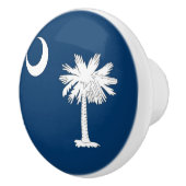 Keramische knop pull met vlag van South Carolina,  (Rechts)
