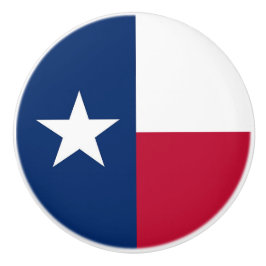 Keramische knop pull met vlag van Texas State, Ver