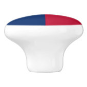 Keramische knop pull met vlag van Texas State, Ver (Zijkant)