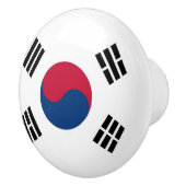 Keramische knop pull met vlag van Zuid-Korea (Rechts)