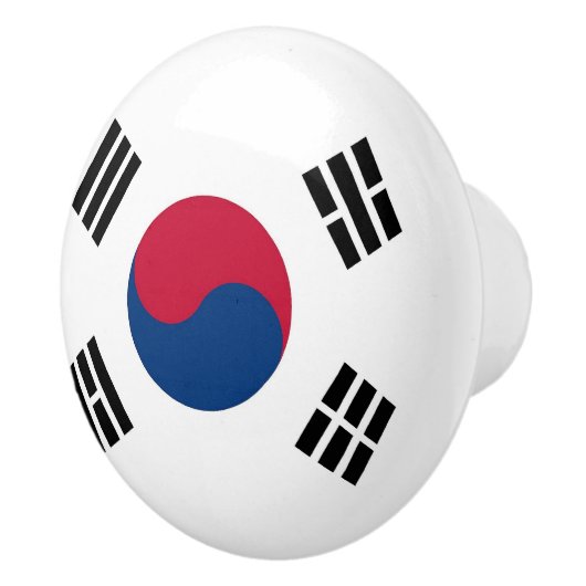 Keramische knop pull met vlag van Zuid-Korea (Rechts)