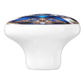 Keramische knop trekken met Argentijnse kleuren (Zijkant)