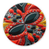 Keramische knop trekken met Duitse kleuren (Voorkant)