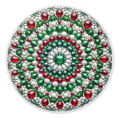 Keramische knop trekken met Italiaanse kleuren (Voorkant)