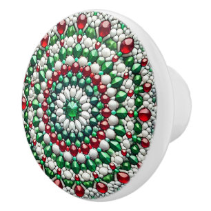 Keramische knop trekken met Italiaanse kleuren