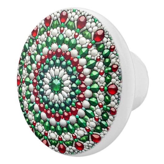 Keramische knop trekken met Italiaanse kleuren (Rechts)