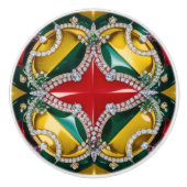 Keramische knop trekken met Los Angeles Kleuren (Voorkant)