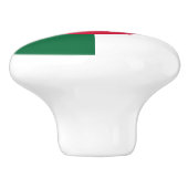 Keramische knop trekken met vlag van Algerije (Zijkant)