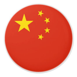Keramische knop trekken met vlag van China