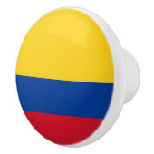 Keramische knop trekken met vlag van Colombia (Rechts)