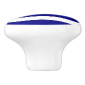 Keramische knop trekken met vlag van Griekenland (Zijkant)