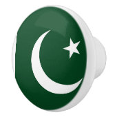 Keramische knop trekken met vlag van Pakistan (Rechts)