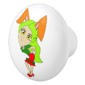 keramische knop voor chibi bunnygirl (Rechts)