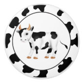Keramische knop voor Koe in het land (Voorkant)