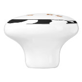 Keramische knop voor Koe in het land (Zijkant)