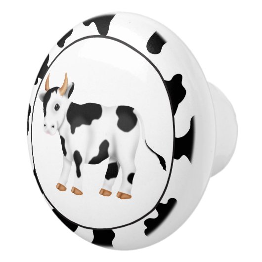 Keramische knop voor Koe in het land (Rechts)