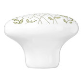 Keramische Knop Weidebloemen (Zijkant)