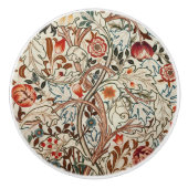Keramische knop William Morris kunst (Voorkant)