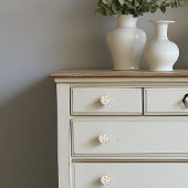 Keramische knoppen met delicate Oranje bloemen