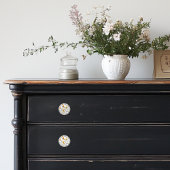 Keramische knoppen met delicate Oranje bloemen