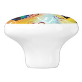 Keramische knoppen - Multikleurenharten Design 2 (Zijkant)