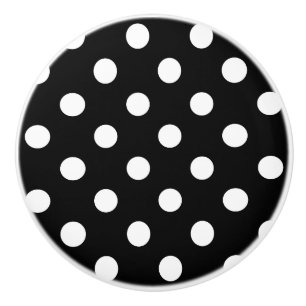 Keramische knoppen - Witte poolpunts Blk achtergro