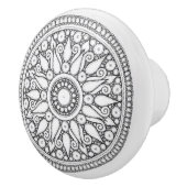 Keramische knoppen - Zwart-wit ontwerp (Rechts)