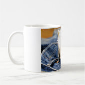 Keramische koffie Mok-Blue Jean Kitten Koffiemok (Links)