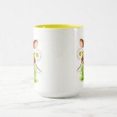 Keramische koffie Mok-Koe koffie Mok (Midden)