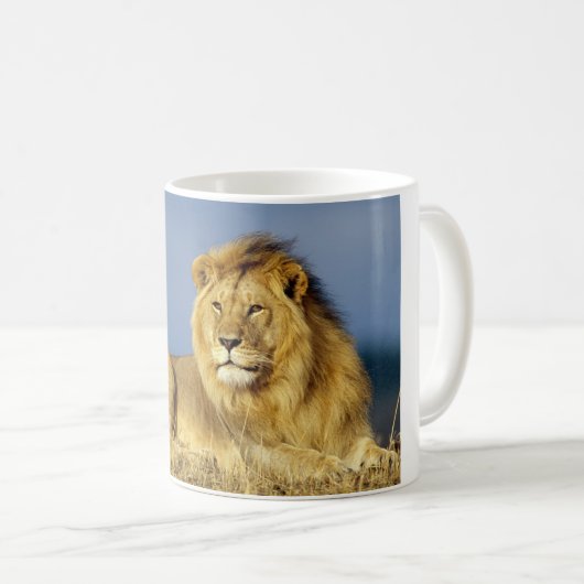Keramische koffie-Mok-lion Koffiemok (Voorkant rechts)