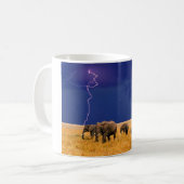 Keramische koffie Mok-olifanten Koffiemok (Voorkant links)