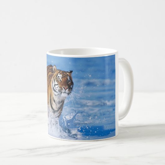 Keramische koffie-Mok-tijger Koffiemok (Voorkant rechts)