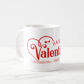 Keramische koffie Mok-Valentijn harten Koffiemok (Voorkant links)