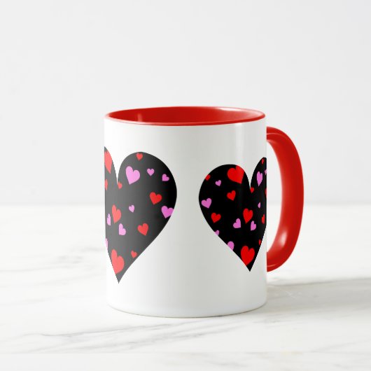 Keramische koffie Mok-Valentijn harten Mok (Voorkant rechts)
